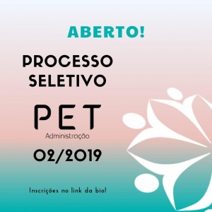INSCRIÇAO PET 02 2019
