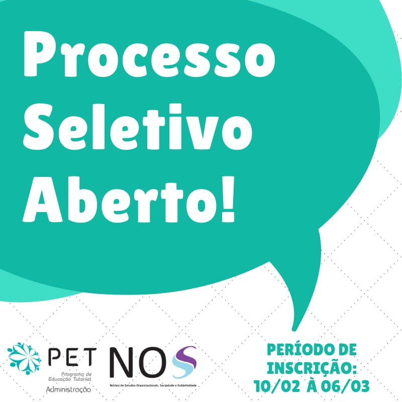 Processo Seletivo PET ADM 2020